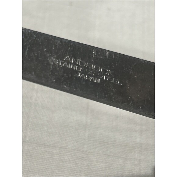 Vintage Androck Japan Stainless Steel Cooking Serving Ladle Wood Handle - Picture 3 of 6